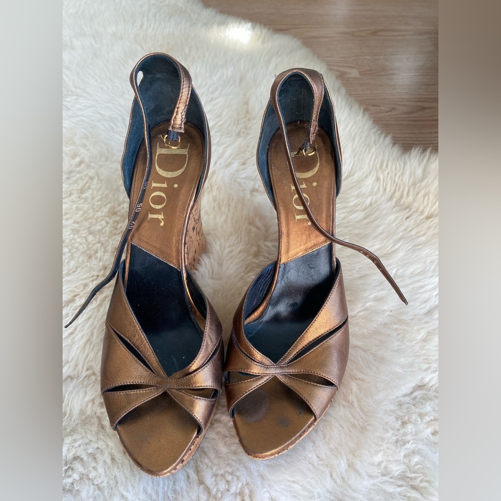 Dior wedge heels